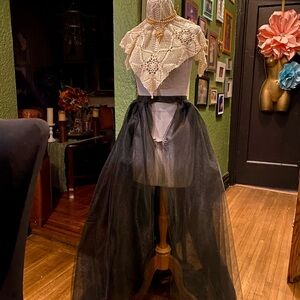 Elegant Black Tulle Skirt